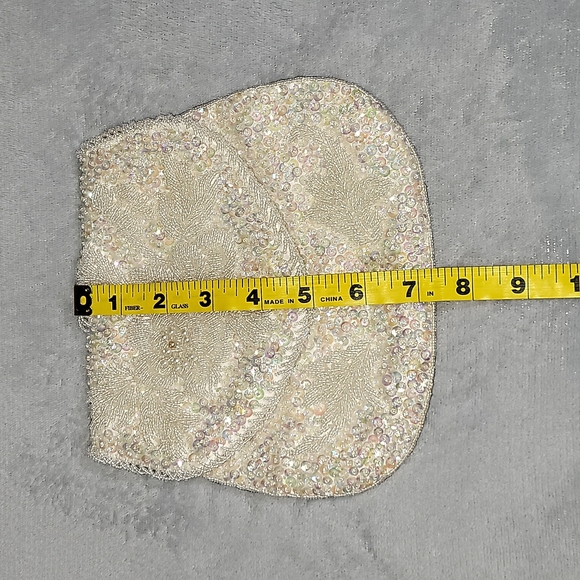 Gorgeous Vintage Beaded Sequined Formal Clutch Purse - Picture 14 of 16